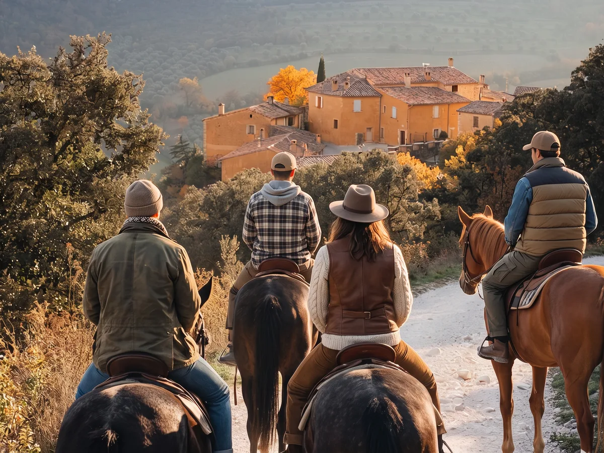 Balade à cheval dans la Drôme, autour de Marches