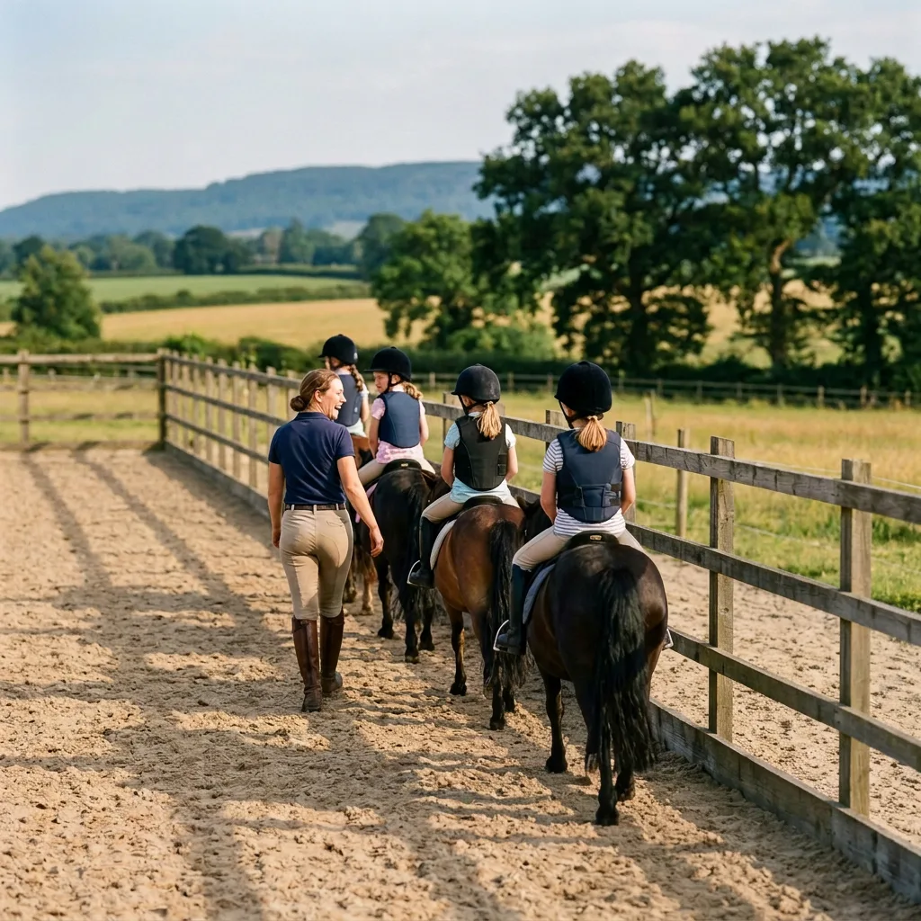 Cours de poney à Marches, Drôme